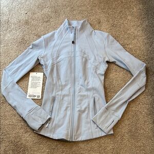 Lululemon Blue Linen Define Jacket Size 0